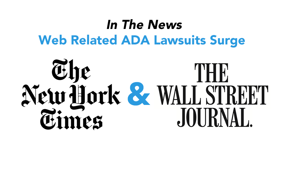 NY Times & Wall Street Journal report on ADA lawsuits